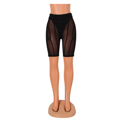 Shorts Deportivos Mesh Ajustados con Detalles Perforados - Image 10