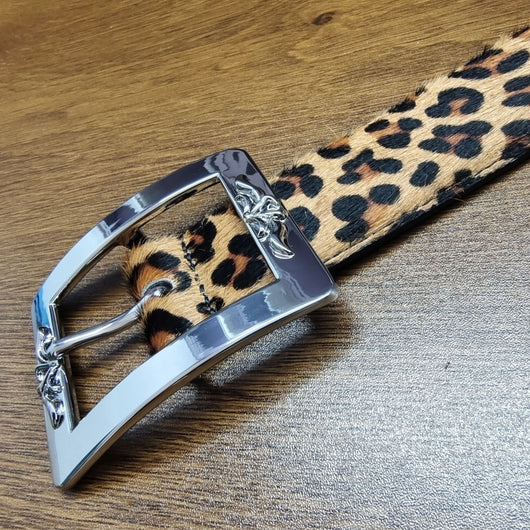 Cinturón con Hebilla Japonesa Estampado Leopardo Unisex - Image 4