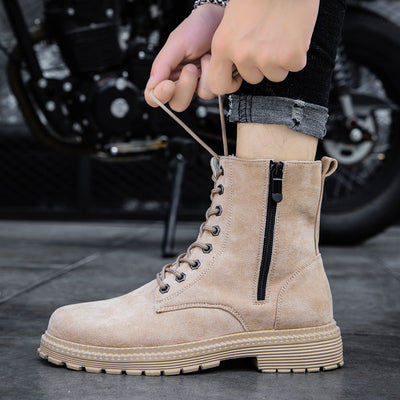 Botas Martin de Cuero para Hombre - Estilo Británico Otoñal - Image 10