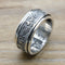 Anillo de Plata Tailandés Vintage con Mantra Vajra Daming