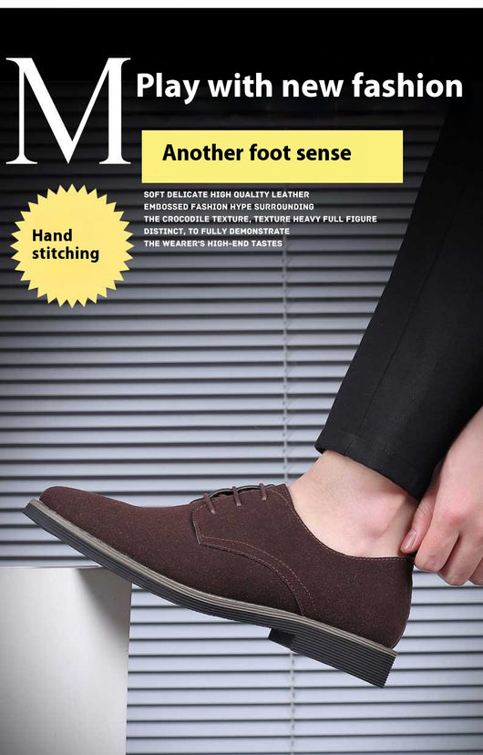 Zapatos Casuales Talla Grande Hombre Estilo Británico Acolchonados - Image 16