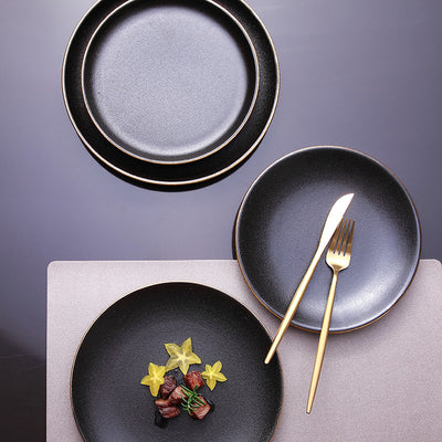 Plato Llano Redondo para Carnes - Diseño Occidental Moderno