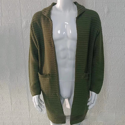 Abrigo Cuello Alto Manga Larga Color Sólido para Otoño e Invierno - Image 6