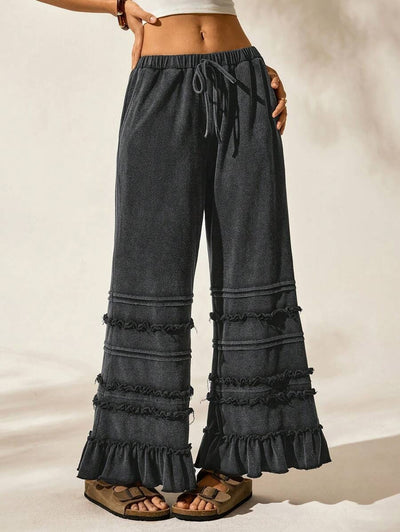 Pantalones Anchos Vintage Efecto Desgastado - Estilo Casual Verano - Image 9