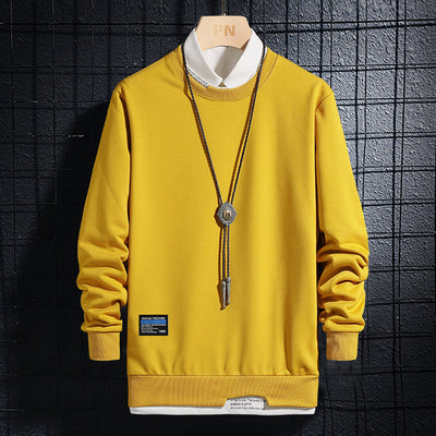 Suéter Casual Slim Fit Primavera Otoño - Colores Lisos Modernos - Image 13