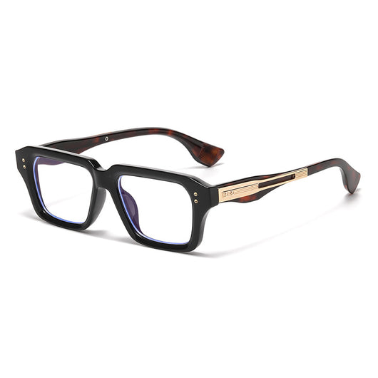 Gafas de Marco Cuadrado Beige Estilo Europeo - Reloj de Tendencia Chic - Image 14