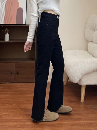 Jeans Plus Size para Mujer con Detalles de Corte y Borlas - Image 14