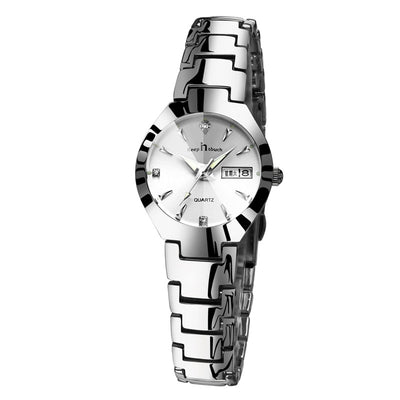 Reloj de Pareja Luminoso con Calendario - Cuarzo Elegante - Image 9