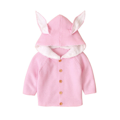 Cardigan Bebé Niña con Orejas de Conejo - Manga Larga Suave - Image 4