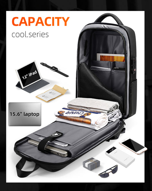Mochila Antirrobo con Cerradura de Contraseña para Hombre - Image 3