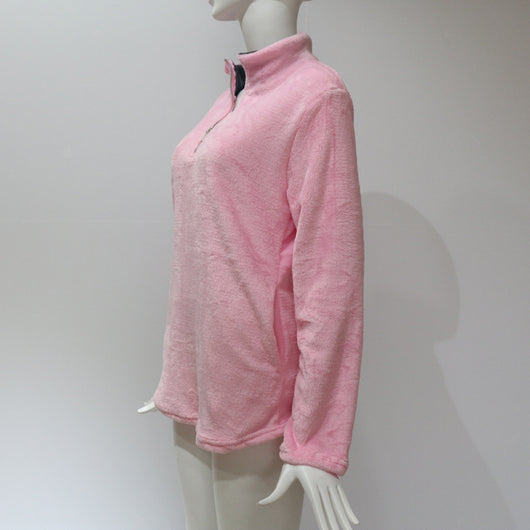 Blusa de Cuello en V con Cierre y Detalles de Pelaje - Image 8