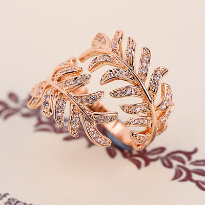 Anillos de Plata 'Hoja de Mimosa' - Image 5