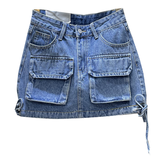 Falda Denim Estilo Tooling para Mujer - Image 5