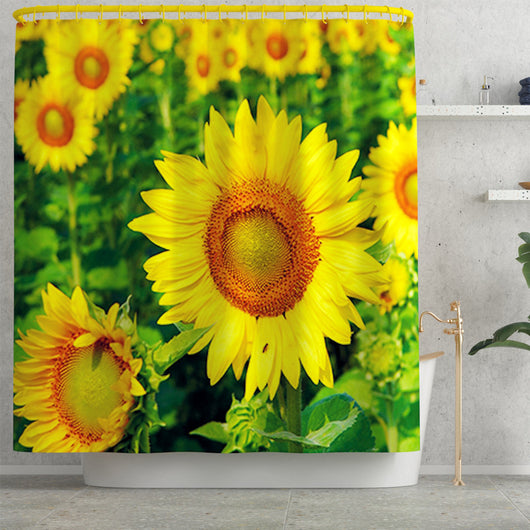 Juego de Baño Estampado Girasoles - 4 Piezas Completas - Image 12