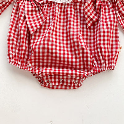Enterizo Infantil de Encaje de Algodón con Diadema - Diseño Triangular Ligero para Niña - Image 17