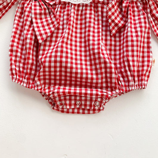 Enterizo Infantil de Encaje de Algodón con Diadema - Diseño Triangular Ligero para Niña - Image 17