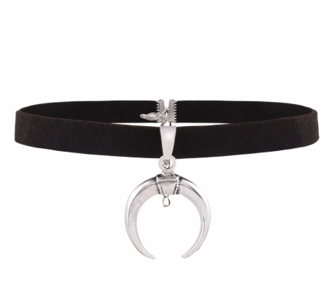 Collar Corto Luna Creciente - Gargantilla Elegante Estilo Europa - Image 2