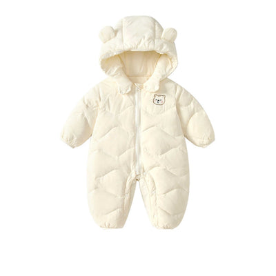 Mameluco Acolchado con Capucha y Estampado Infantil - Image 6