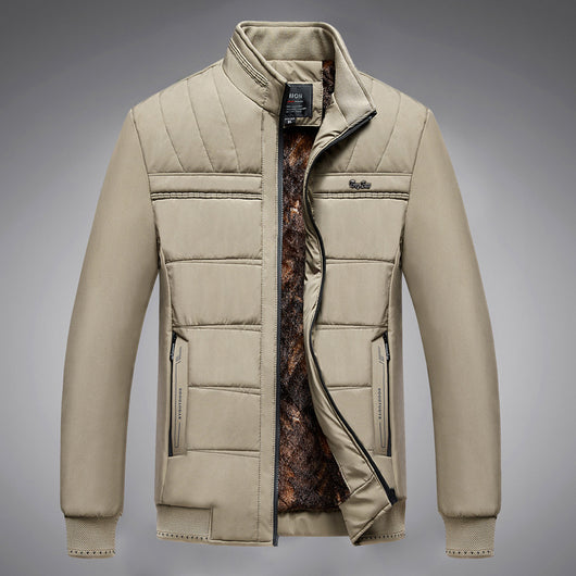 Chaqueta Acolchada de Invierno para Hombre con Cuello Alto - Image 8