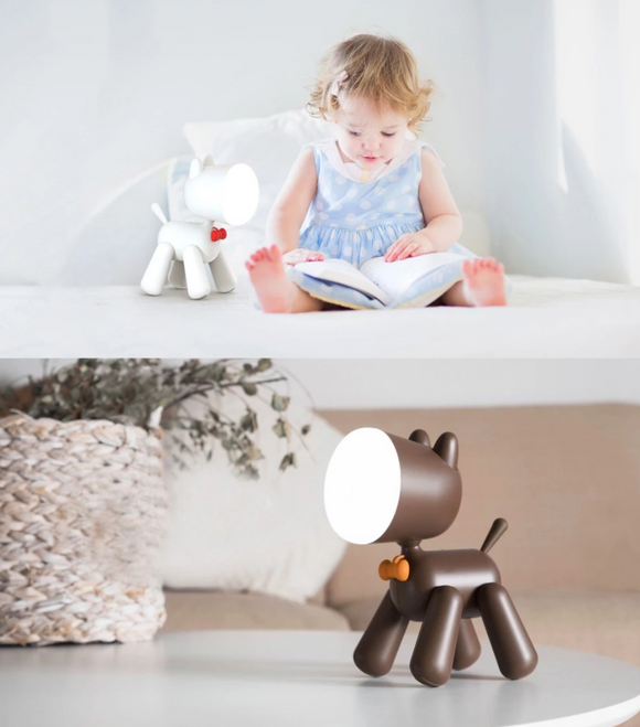 Lámpara de Escritorio LED Perrito con Protección de Vista para Estudiantes