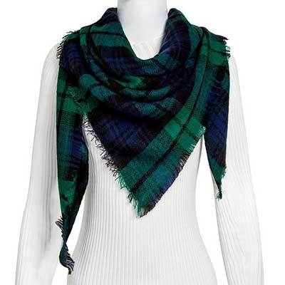 Bufanda Larga con Triángulos para Mujer - Chal Otoño Invierno - Image 24