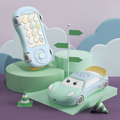 Teléfono Juguete Bebé con Proyector Luminoso y Auto Educativo - Image 9