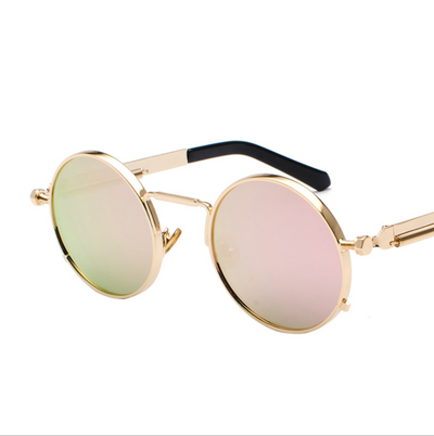 Gafas de Sol Estilo Punk con Patas Metálicas y Lentes Reflectivas - Image 24
