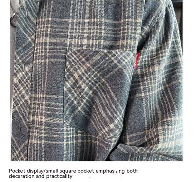 Camisa Casual Cuadros Estilo Hong Kong para Jóvenes - Image 22