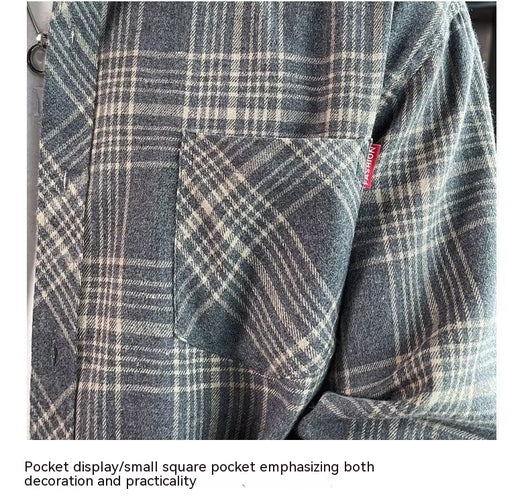 Camisa Casual Cuadros Estilo Hong Kong para Jóvenes - Image 22