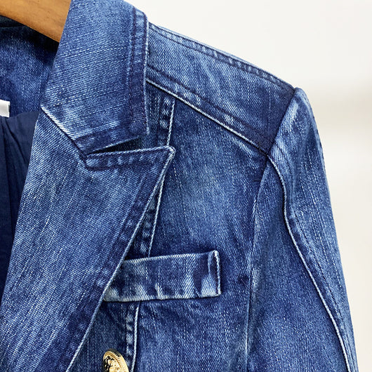 Chaqueta Denim Doble Botonadura Efecto Lavado - Image 5