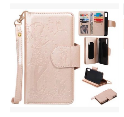 Funda Protectora de Cuero iPhone 7 y 6 Plus con Diseño Grabado y Compartimentos para Tarjetas - Image 4