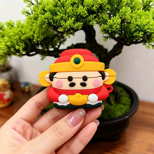 Funda para Audífonos Bluetooth Dios de la Prosperidad - Diseño Kawaii - Image 7