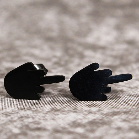 Aretes Dedo Medio - Joyería Alternativa Audaz - Image 4