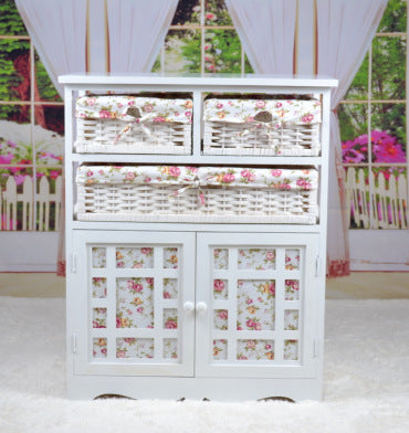 Armario Multiusos de Madera Maciza con Puertas y Compartimentos de Almacenamiento - Image 4