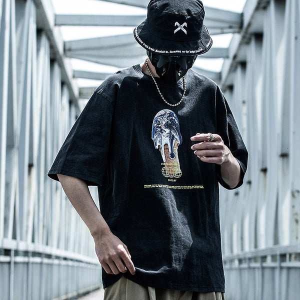 Camisetas de Manga Corta con Estampado Creativo