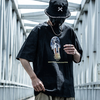 Camisetas de Manga Corta con Estampado Creativo