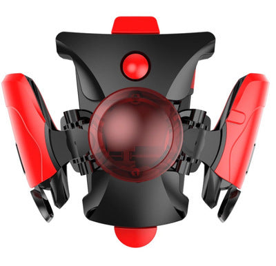 Black mobile gamepad controller with a central blue sphere and side trigger buttons for smartphone gaming. - Image 6