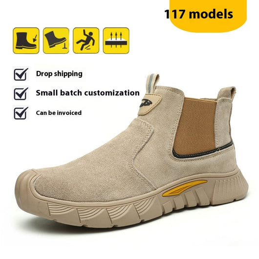Botas de Seguridad para Soldadura de Caña Alta Antiaplastamiento y Antipunción para Todas las Estaciones - Image 6