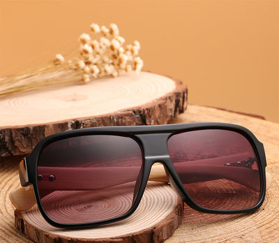 Gafas de Sol Cuadradas de Madera - Image 3