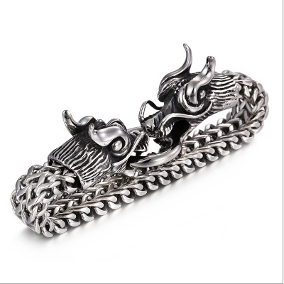 Pulsera de Poder Doble Dragón para Hombre - Image 4