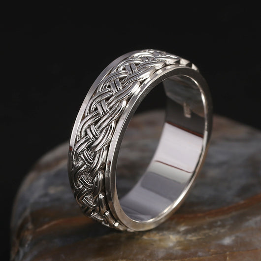 Anillo de Plata Esterlina con Rotor Giratorio - Image 7