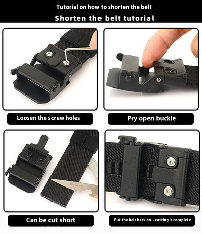 Cinturón Táctico de Entrenamiento con Hebilla Automática de Doble Capa - Image 7