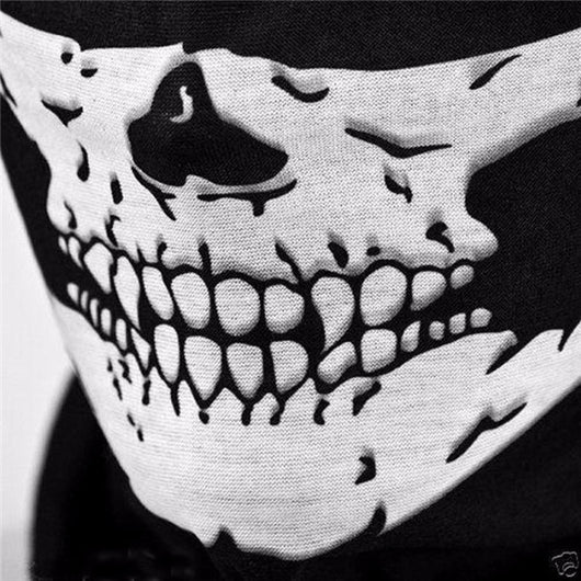 Pañuelo Máscara Calavera Multiusos para Halloween, Mardi Gras y Motociclismo - Image 4