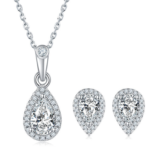 Aretes de Cadena Clavícula en Plata 925 Diseño Corazón Amor - Image 2