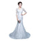 Vestido de Novia Cola Sirena con Cintura Ajustada