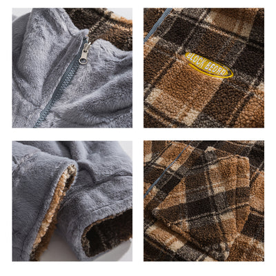Chaqueta de Algodón con Cuello Alzado en Terciopelo de Cordero Invierno - Image 5