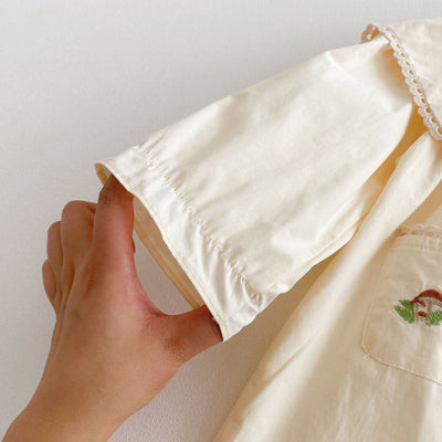 Vestido Infantil Coreano con Bordado de Conejo Animado - Image 21