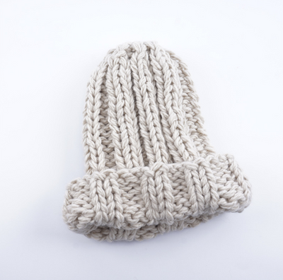 Gorro de Lana Gruesa para Mujer - Diseño Minimalista Otoño Invierno - Image 4