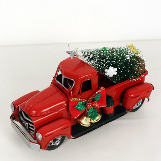 Adornos Navideños Camión Rojo Retro - Image 18