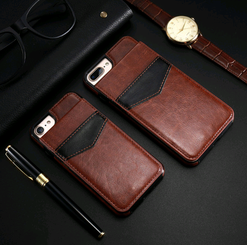 Funda iPhone X con Soporte y Cartera de Cuero Patrón Crazy Horse - Image 10